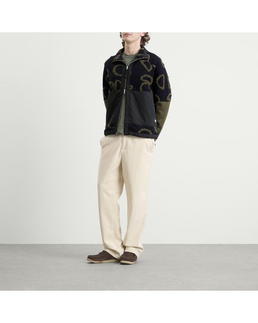 Folk Black Signal Fleece Jacket for men