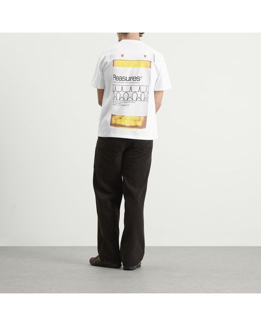 Pleasures White Supplements T-Shirt for men