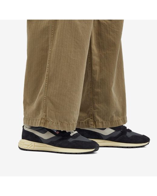 Autry Blue Whirlwind Low Nylon Sneakers for men