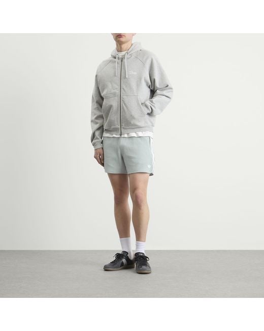 Adidas Gray Waffle Knit Sprinter Shorts for men