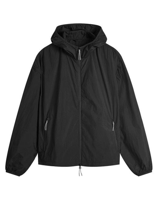 MKI Miyuki-Zoku Black Active Nylon Hooded Jacket for men