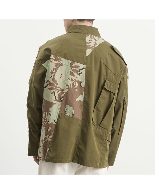 Nomarythm Textile Green X Needles Rebuild Coverall Jacket for men