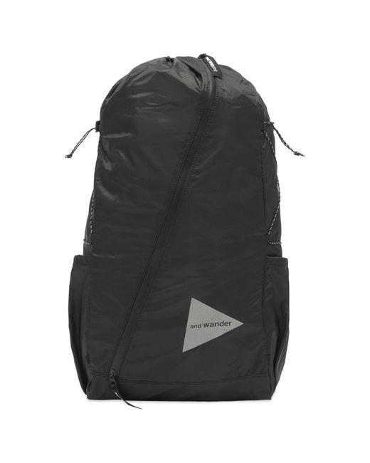 And Wander Black Sil Daypack for men