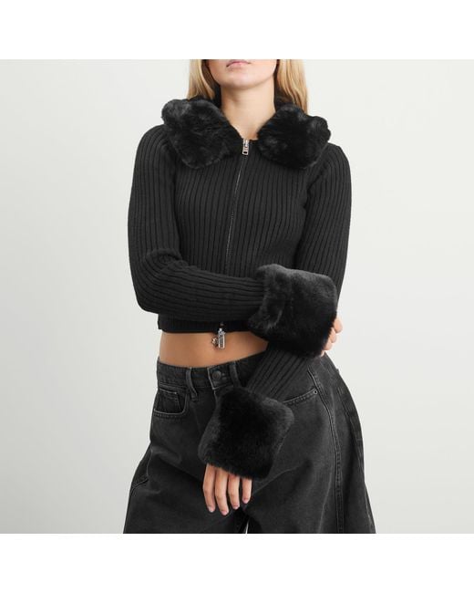 House Of Sunny Black Peggy Cardigan