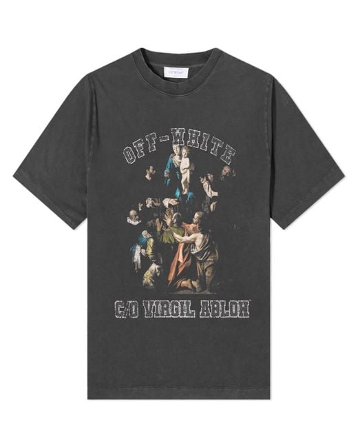 Off-White c/o Virgil Abloh Gray Off- Mary Skate T-Shirt for men
