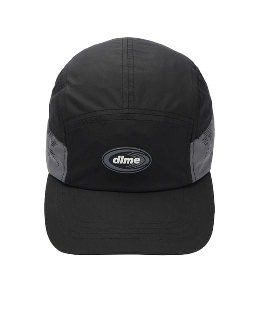 Dime Black Perforated Tech Cap for men