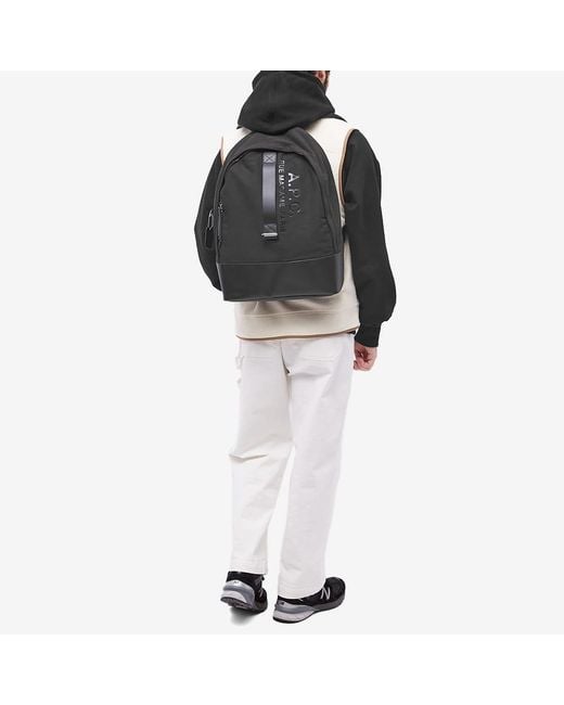 A.P.C. Black Sense Backpack for men