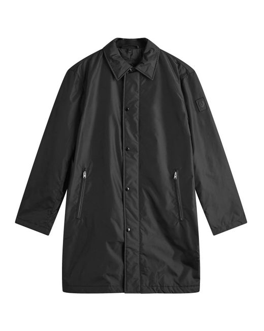Belstaff Black Drill Nylon Shell Coat for men