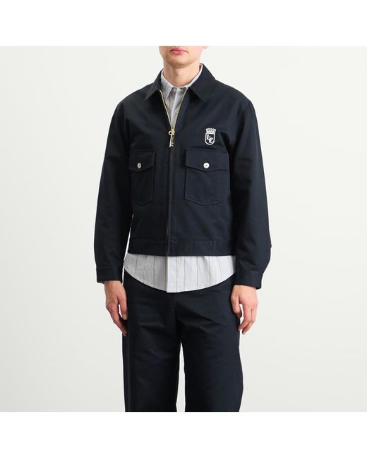 Late Checkout Blue Work Jacket for men