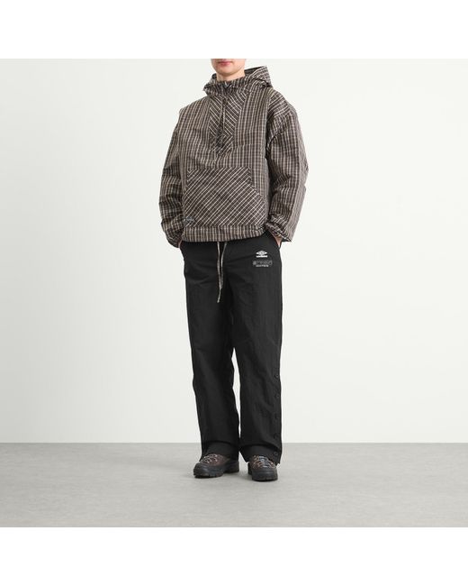 Umbro by Slam Jam Black Antique Nylon Pant for men