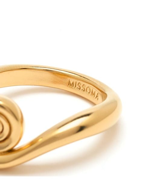 Missoma Metallic Spiral Stacking Ring