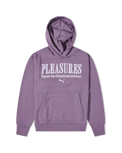 PUMA Purple X Pleasures Graphic Hoodie for men