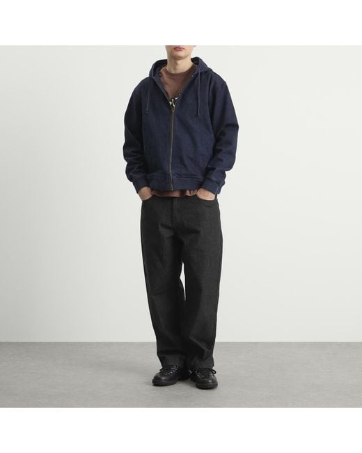 Butter Goods Blue Hooded Work Jacket for men
