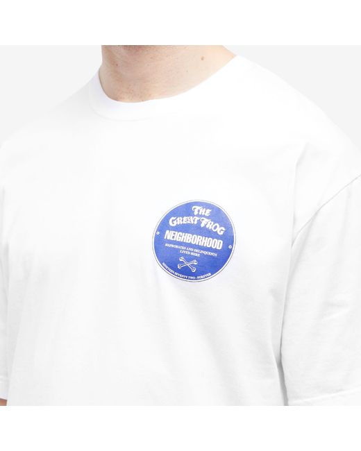 Neighborhood White X The Great Frog Logo T-Shirt for men