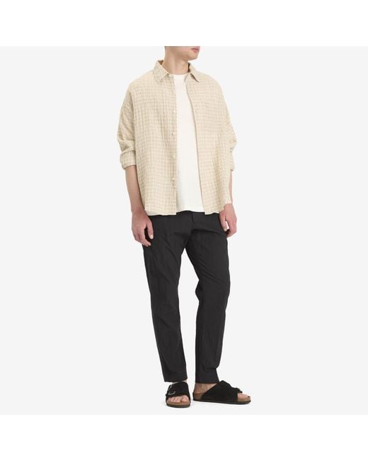 NN07 Gray Bill Pleated Seersucker Trousers for men
