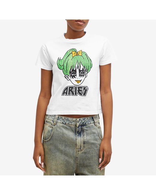 Aries Green Kiss T-Shirt