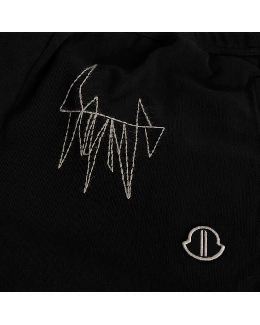Rick Owens Black X Moncler Drawstring Jogger
