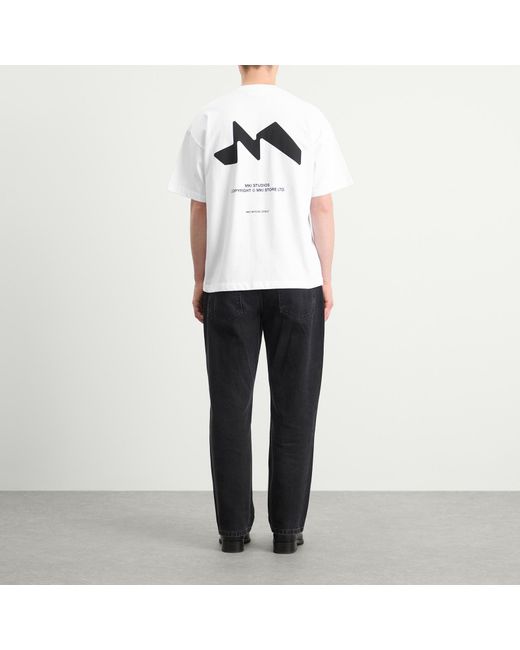 MKI Miyuki-Zoku White Silhouette T-Shirt for men