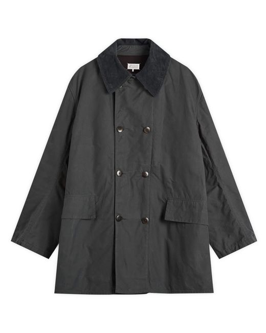 Maison Margiela Black Cotton Car Coat for men