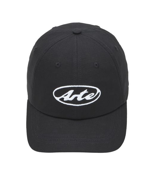 Arte' Black Round Logo Cap for men