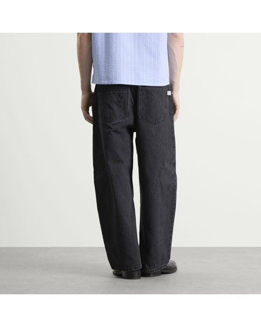 A Kind Of Guise Blue Duma Pleated Denim Jeans for men