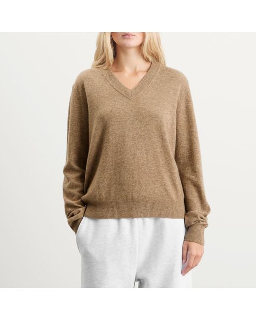 Entire studios Brown Knitted V-Neck Jumper