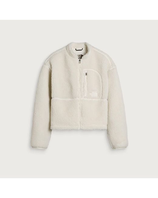 The North Face White Extreme Pile 2 Full Zip Jacket