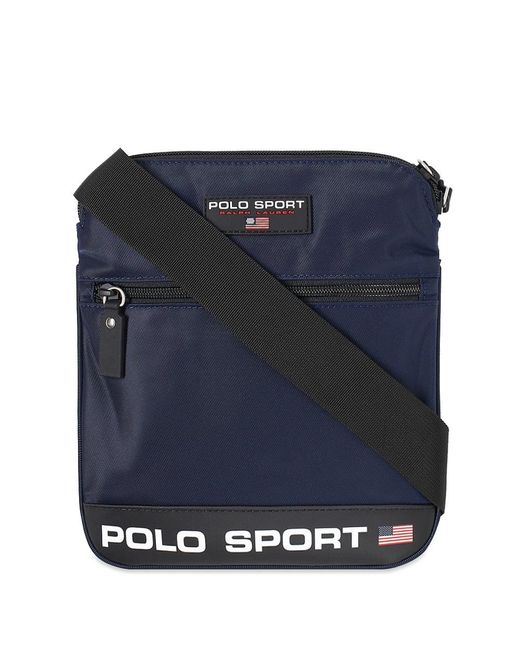Polo Ralph Lauren Sport Flat Crossbody Bag Blue for men