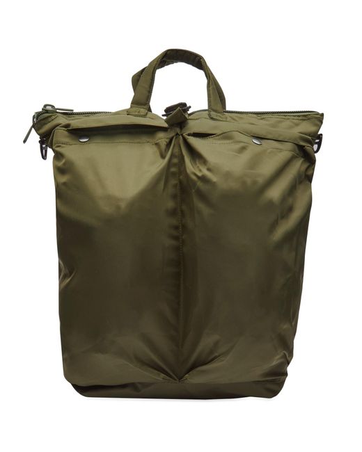 F/CE Green Recycled Twill Helmet Bag for men