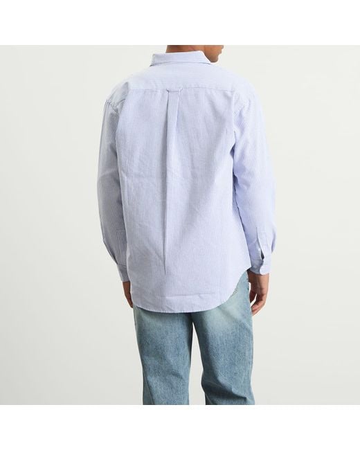FRIZMWORKS Blue Og Stripe Oversized Shirt for men