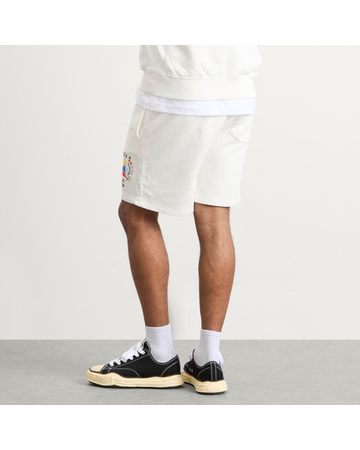 Casablanca Natural Casa Way Mountain Embroidered Sweat Shorts for men