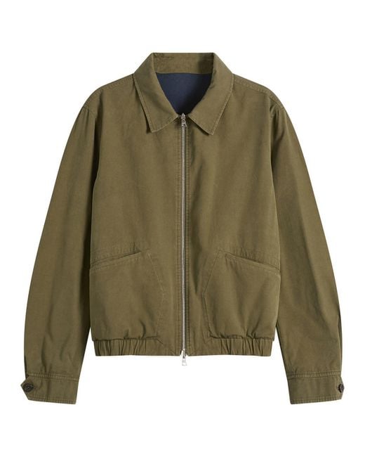 Drake's Green Reversible Blouson for men