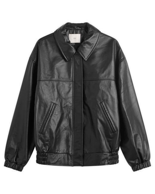 Kijun Black Leather Jacket