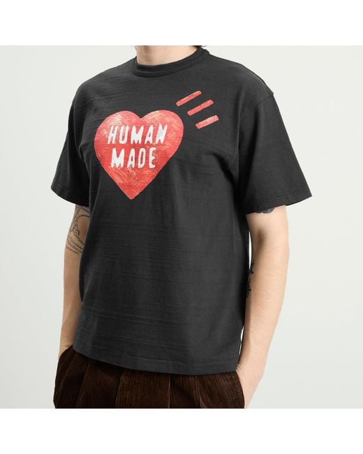 Human Made Black Big Heart T-Shirt for men