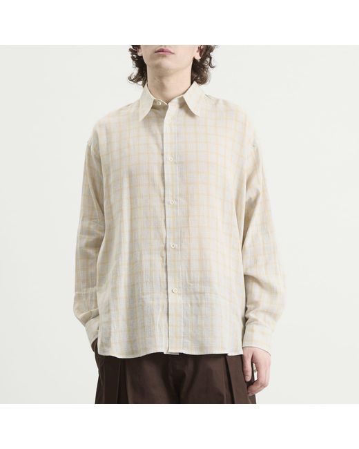 SAGE NATION Natural Chisholm Check Shirt for men