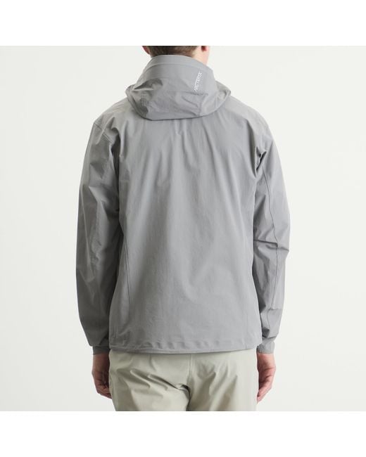 Arc'teryx Gray Gamma Lightweight Hooded Jacket for men