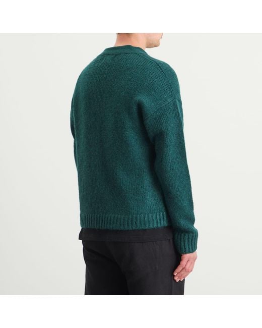 Folk Green Relaxed Cardigan for men