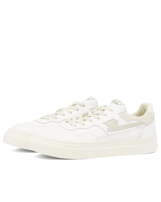 Stepney Workers Club White Pearl S-Strike Leather Sneaker for men