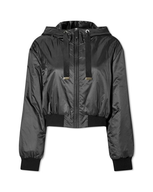 Max Mara Black Cool Cropped Hood Jacket