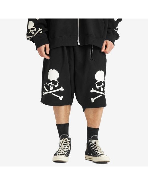 MASTERMIND WORLD Black Og Sweat Shorts for men