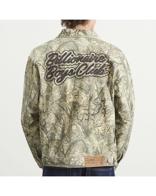 BBCICECREAM Green Diamonds & Dollars Tree Trucker J for men