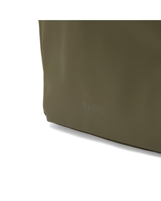 Rains Green Clip Front Backpack