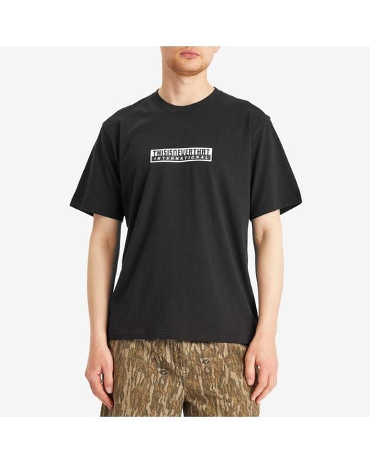 Thisisneverthat Black Tnt International T-Shirt for men