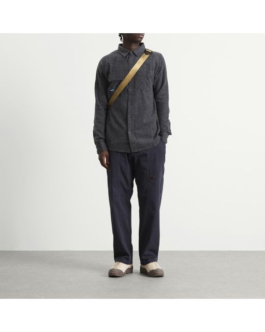 Kavu Gray Langley Flannel Overshirt for men