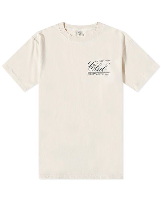 Sporty & Rich Natural 94 Country Club T-shirt for men