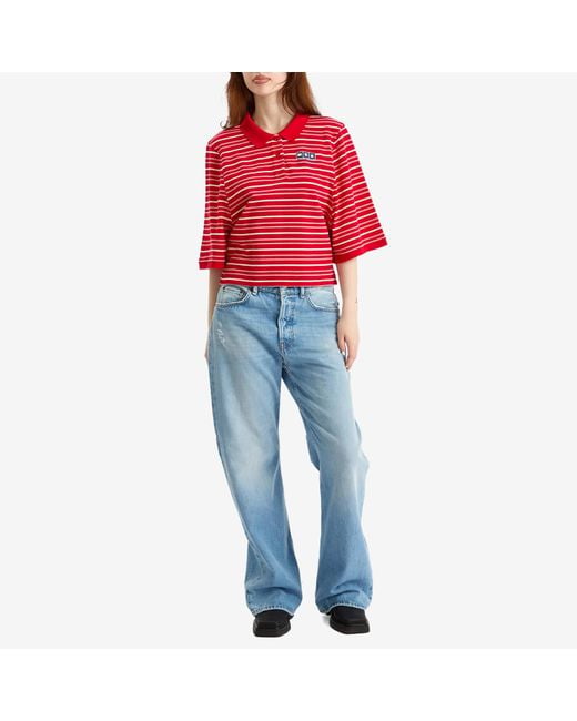 Martine Rose Red Polo T-Shirt