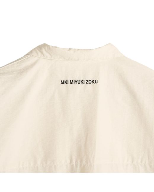 MKI Miyuki-Zoku Natural Washed Cotton Nylon Track Jacket for men