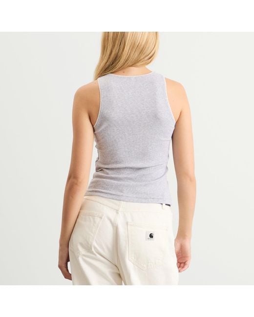 Samsøe & Samsøe White Sajune Tank Top