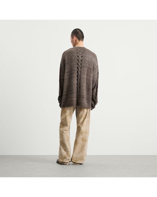 Our Legacy Brown Popover Roundneck for men