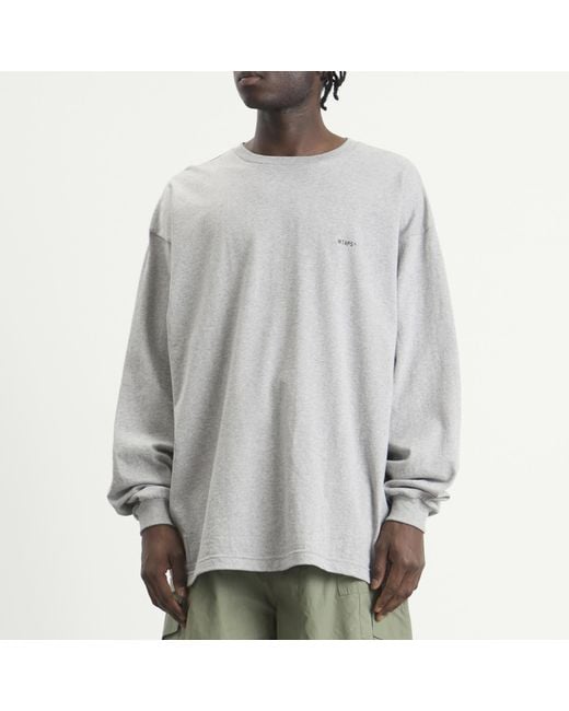 WTAPS Spec Long Sleeve T-Shirt in Grey for Men | Lyst UK